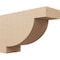 Ekena Millwork 11"W x 33"D x 22"H Classic Alpine Rough Cedar Woodgrain TimberThane Corbel, Primed Tan CORUR11X33X22ALPRCPR - alternate 1